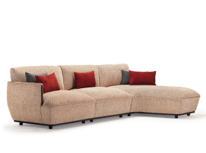 Тканевый диван с шезлонгом