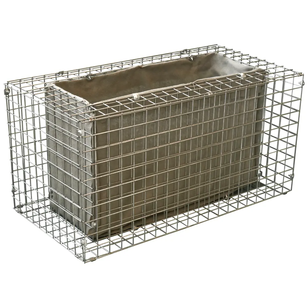 Габион - клумба 100x50x50 см оцинкованная сталь серый Santreyd STLM-2055937