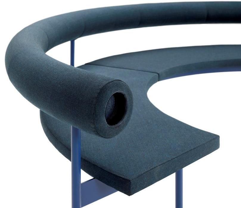 Offecct Изогнутый диван из ткани Font sun-id-1374797 - Вид №1