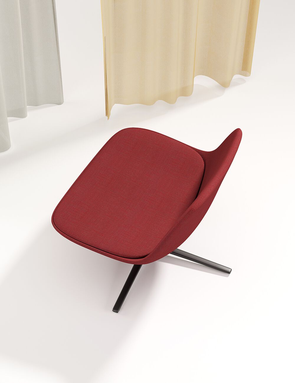 Тканевое вращающееся кресло Infiniti PURE LOOP LOUNGE ARCH-00127442 - Вид №6