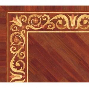 Художественный паркет Da Vinci Паркетный Бордюр 26-190 Орех Европейский (Грецкий) Селект (Гладкая) 1000х200 мм.