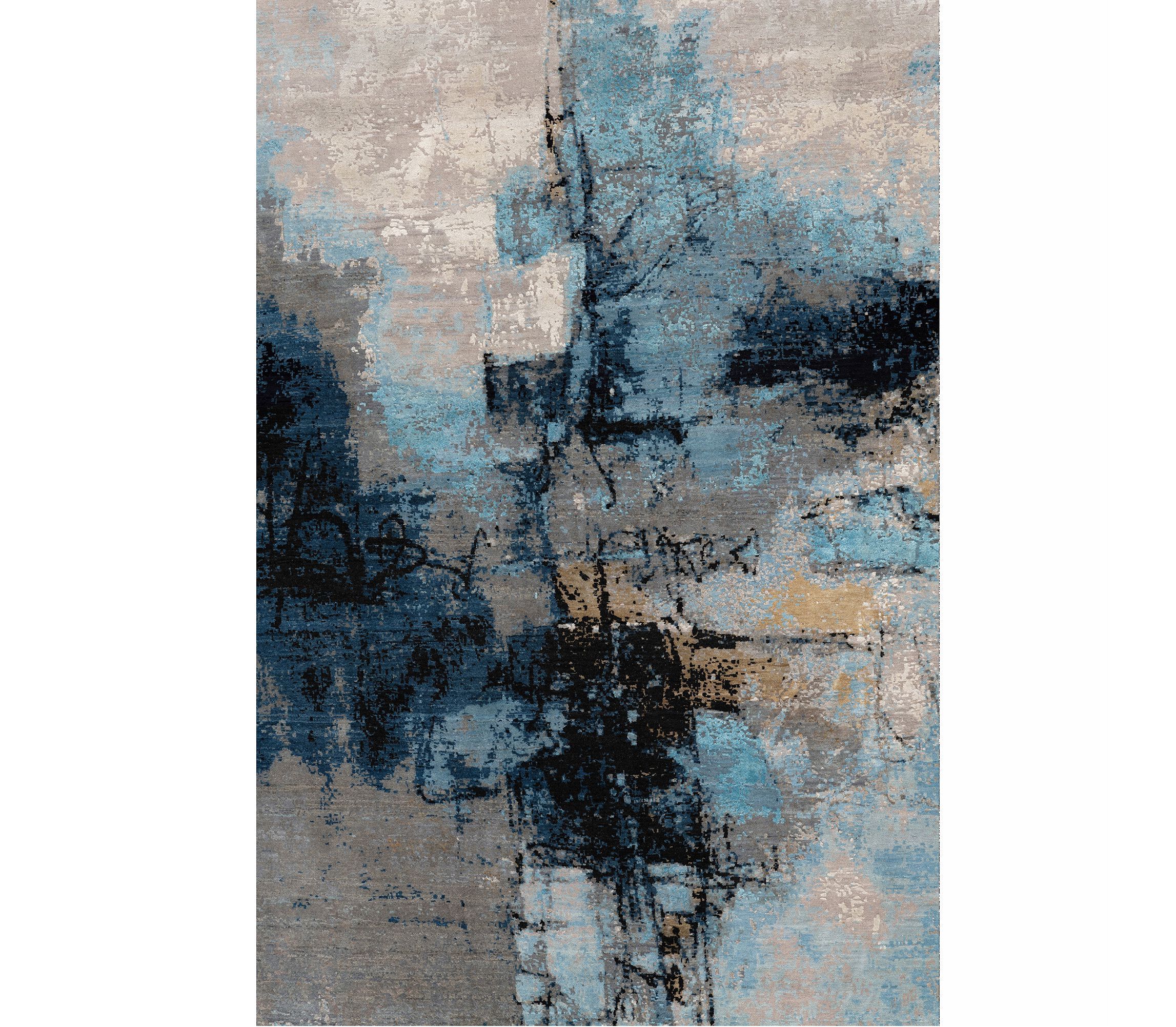 Индийский ковер из новозеландской шерсти и чистого китайского шелка Mantellassi 1926 FANTASTIC SPOTS ARCH-00016743