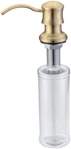 Встраиваемый дозатор ZorG Inox ZR-21 BR для жидкого мыла, бронза