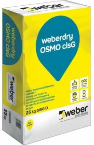 Saint-Gobain Weber Осмотический гидроизоляционный раствор антиагрессивный Weberdry