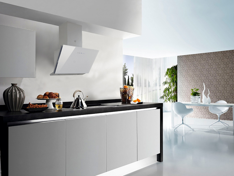 8189823 Вытяжка наклонная MBS ABELIA 160 GLASS белый/белый STDN-0015297 - Вид №8