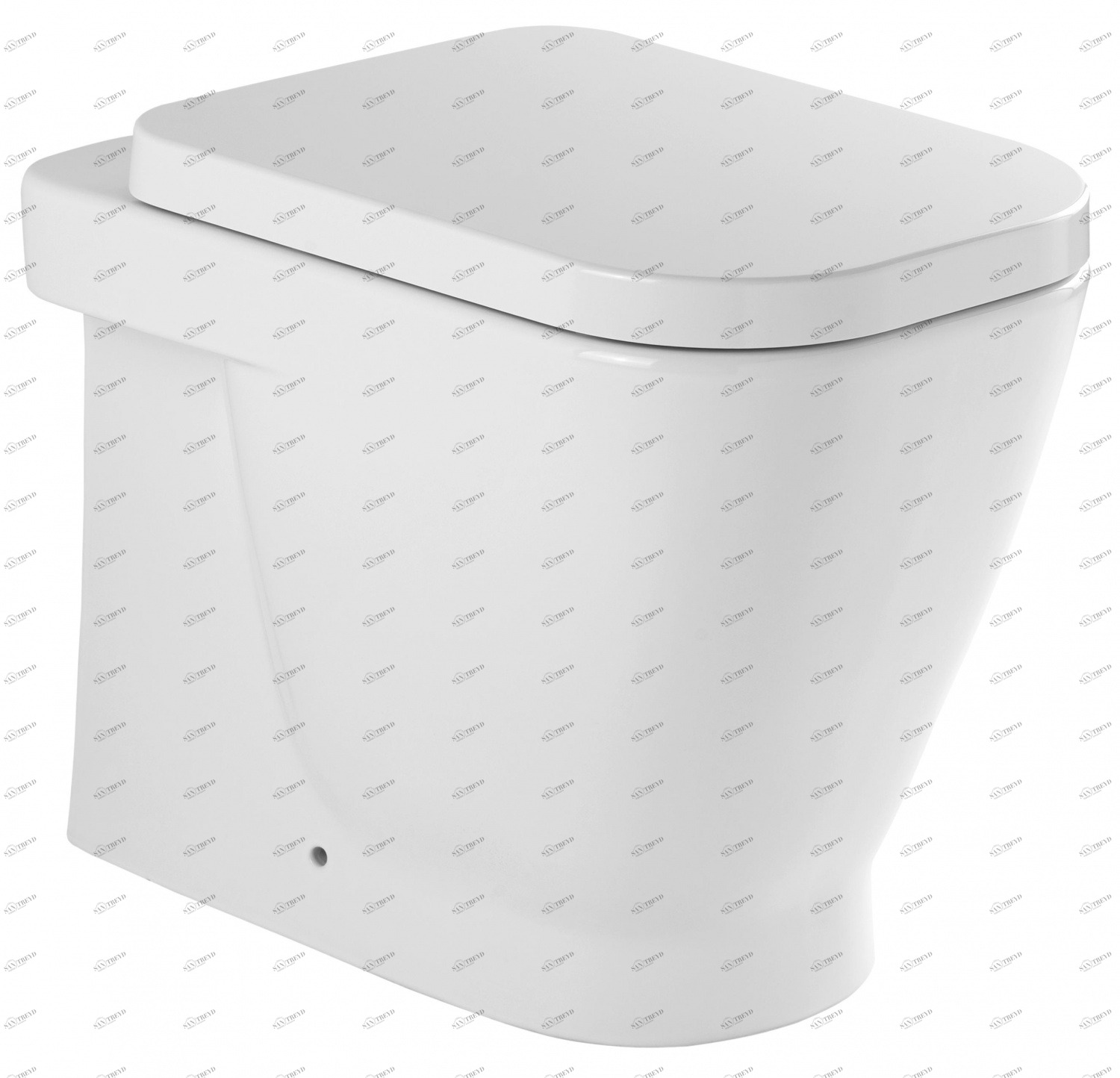 134012004 Приставной унитаз напольный Белый Sanindusa Look Португалия