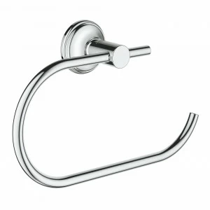 Держатель для туалетной бумаги GROHE Essentials Authentic, без крышки, хром (40657001)