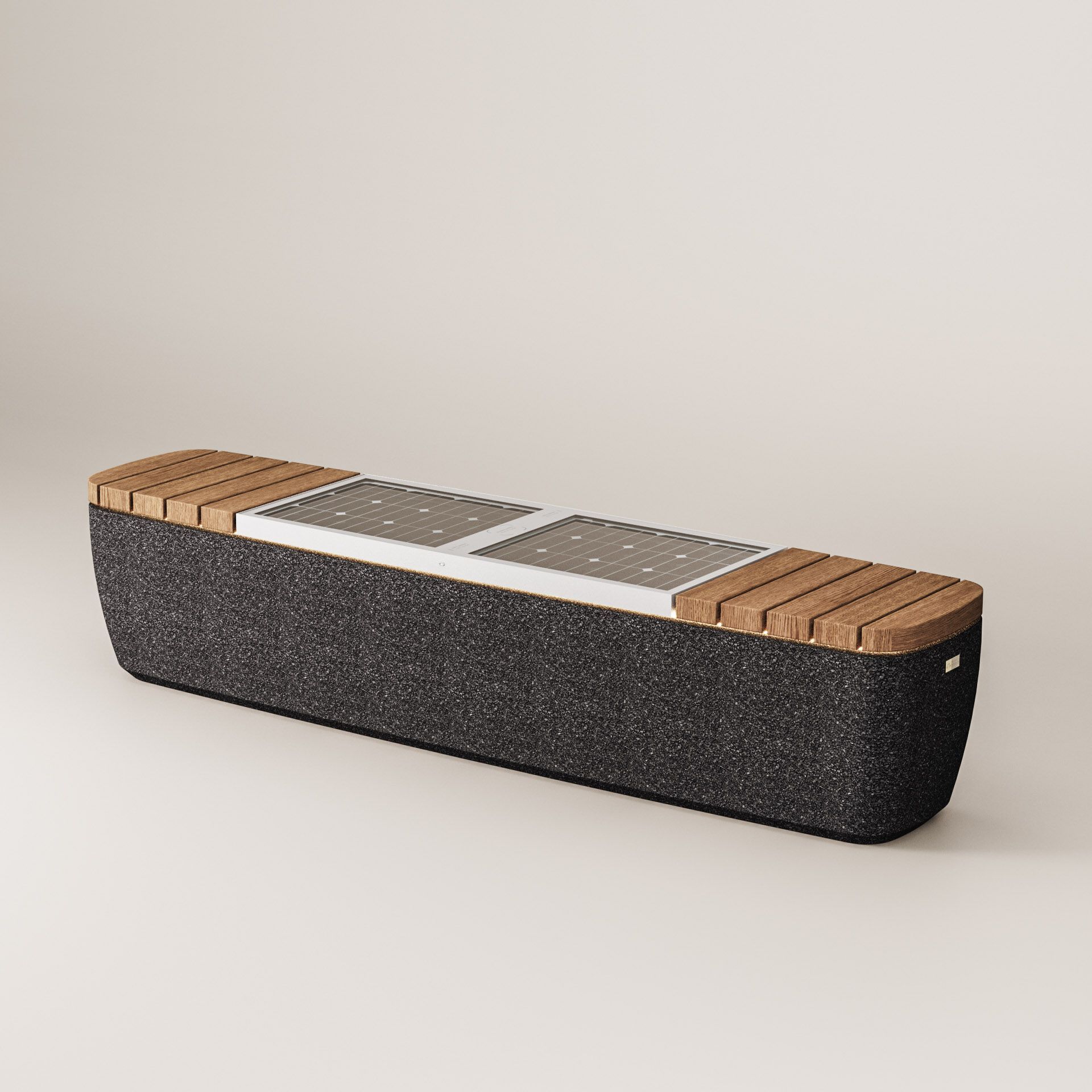 Солнечная бетонная скамья со встроенным освещением Kremen ARCH-00122992 - Вид №26