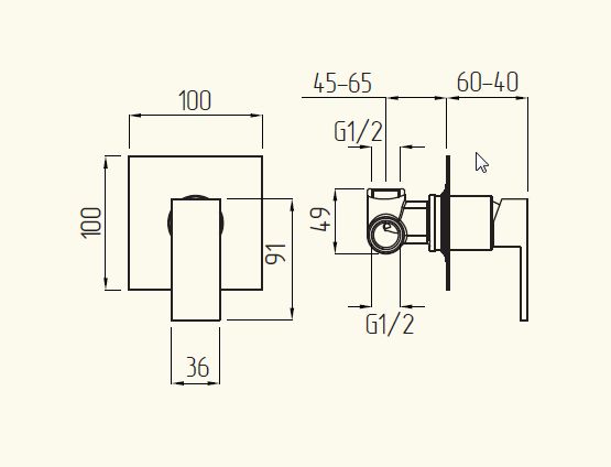 25399 Смеситель Migliore Kvant  - Вид №1