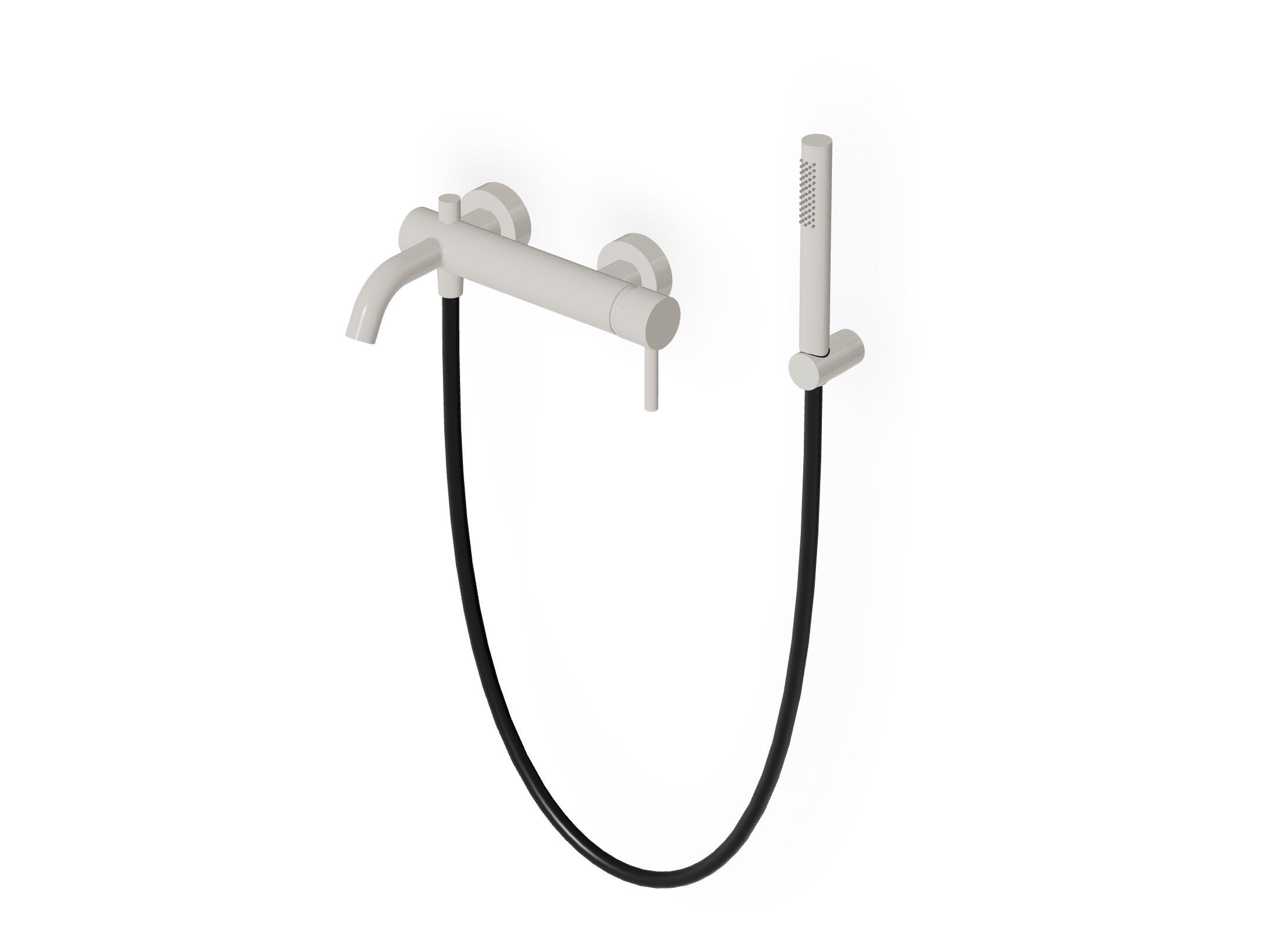 Однорычажный настенный смеситель для ванны / душа с ручным душем Zucchetti Pan S ARCH-00024323 - Вид №17