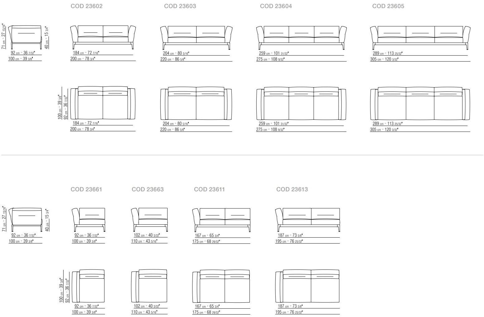 Flexform Модульный угловой диван из ткани Adda sun-id-1492162 - Вид №6