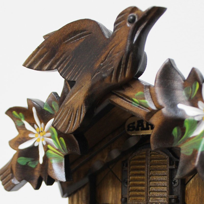 Часы настенные коричневые с кукушкой деревянные Sars 8M SARS ДИЗАЙНЕРСКИЕ 00-3967472 Коричневый  - Вид №1