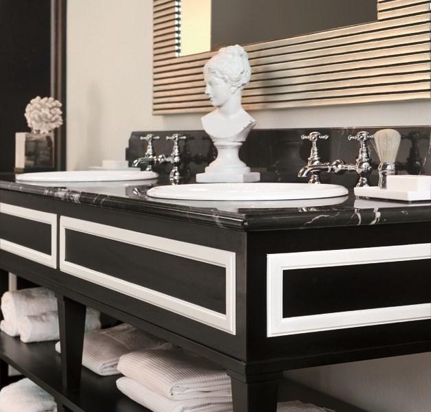 Gentry Home Двойная деревянная тумба под умывальник Nottingham sun-id-1356847 - Вид №2