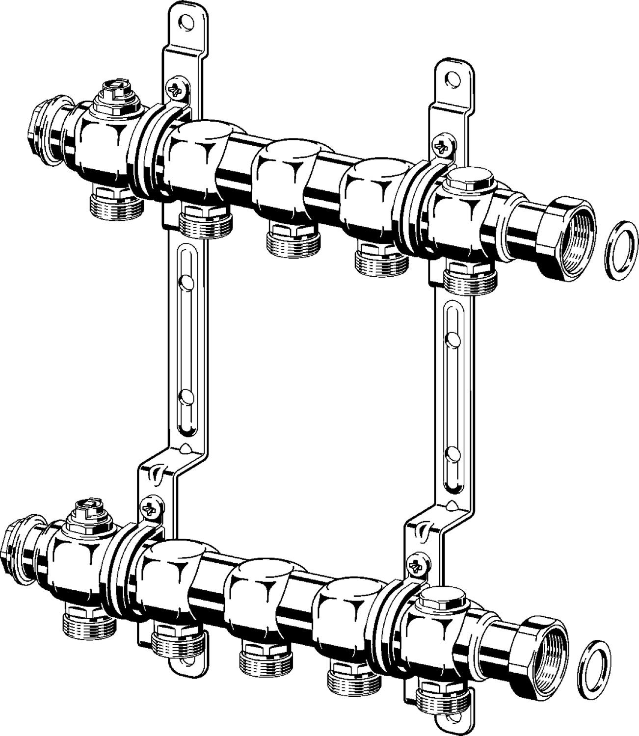 Viega Коллектор 1078 (587604) 587 604 - Вид №1