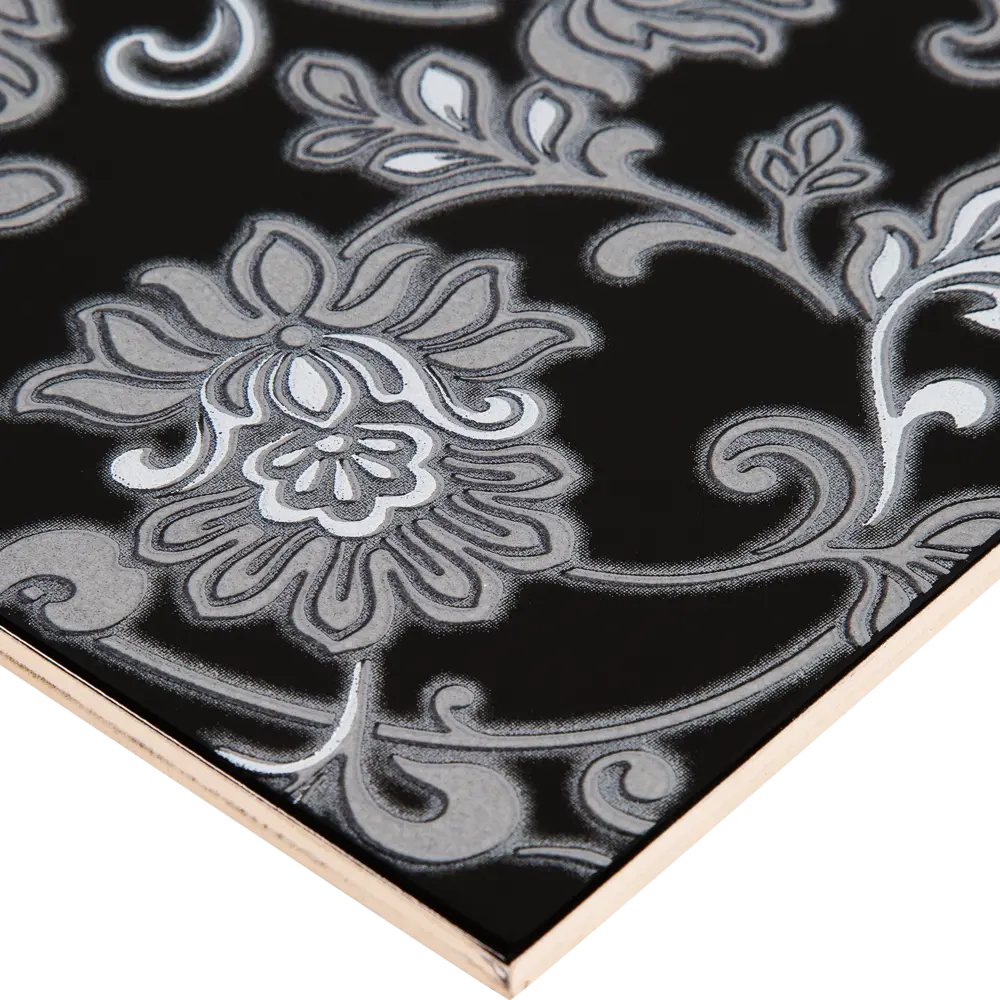 Декор «Аджанта цветы» 20х30 см цвет чёрный 17126371 STLM-2063343 Kerama Marazzi  - Вид №1