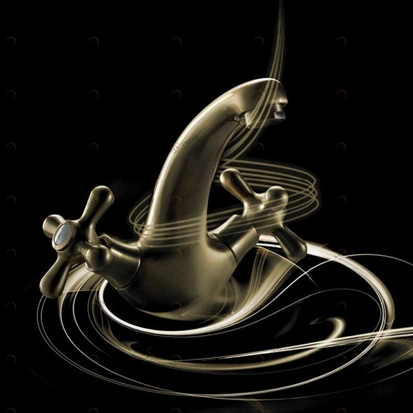 Смеситель для раковины с автоматическим сливом 19.004AB MAIER MEMORY 19004AB