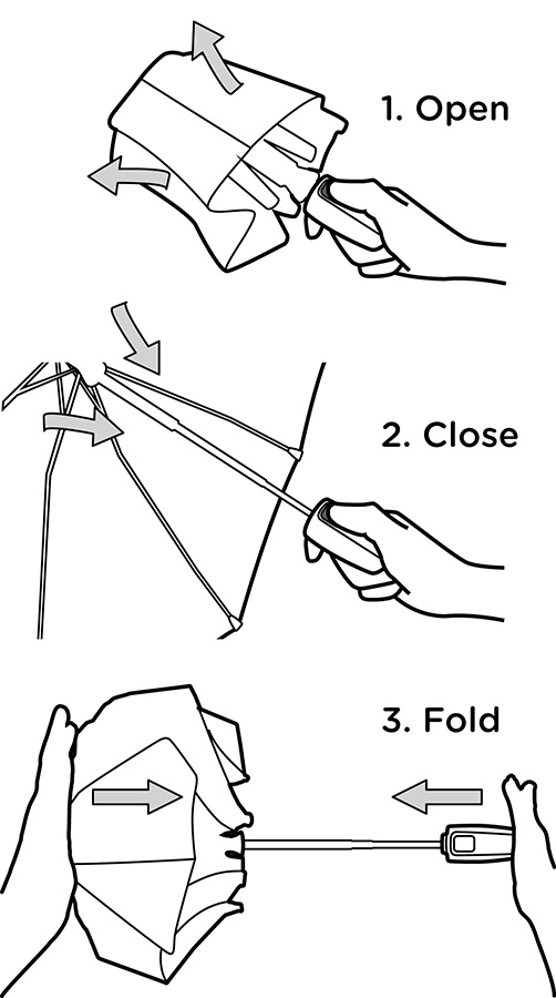 1021057 Зонт-автомат ° shiny silver SENZ  - Вид №6