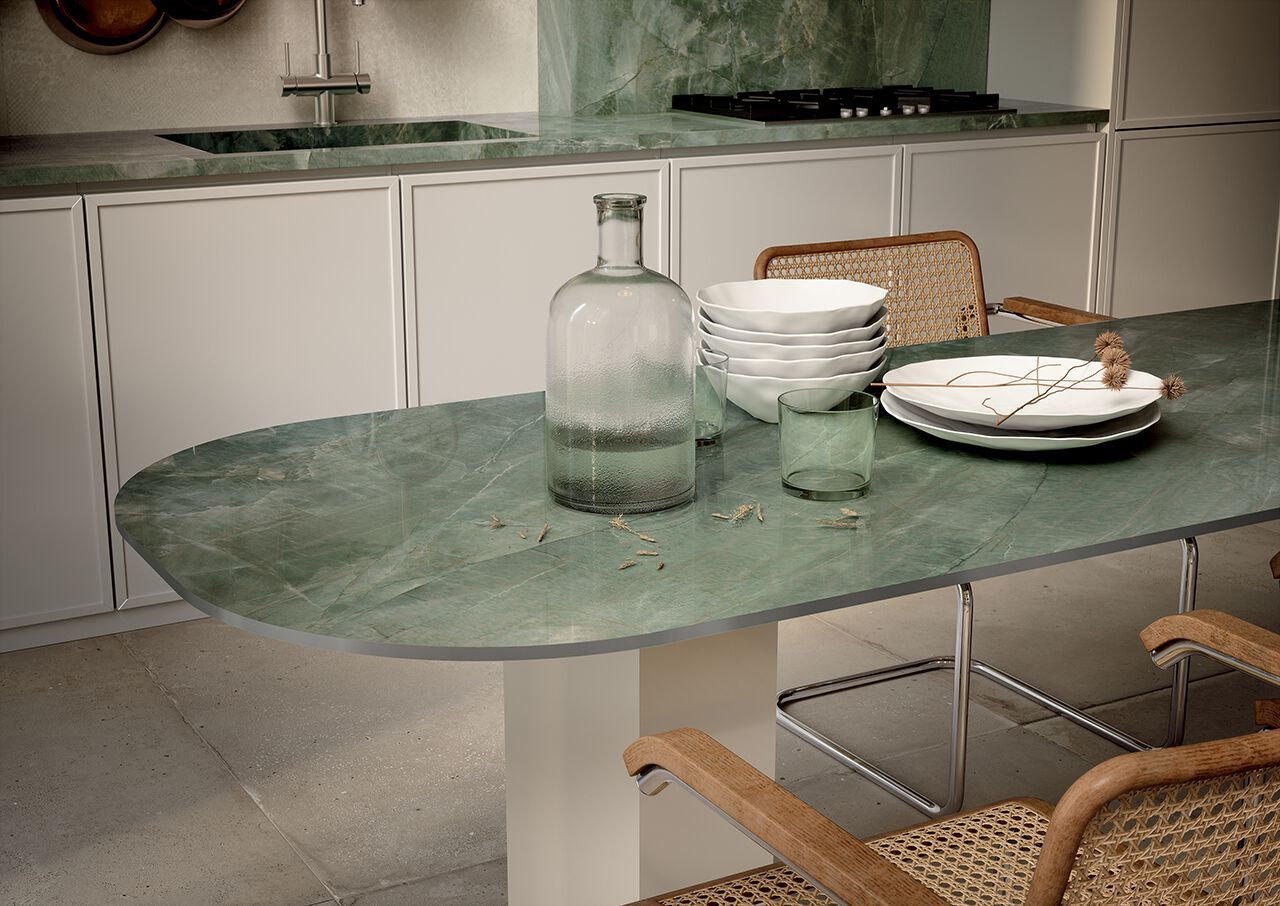 Столешница из керамогранита с мраморным эффектом CERAMICA FONDOVALLE MYTOP ARCH-00109751 - Вид №5