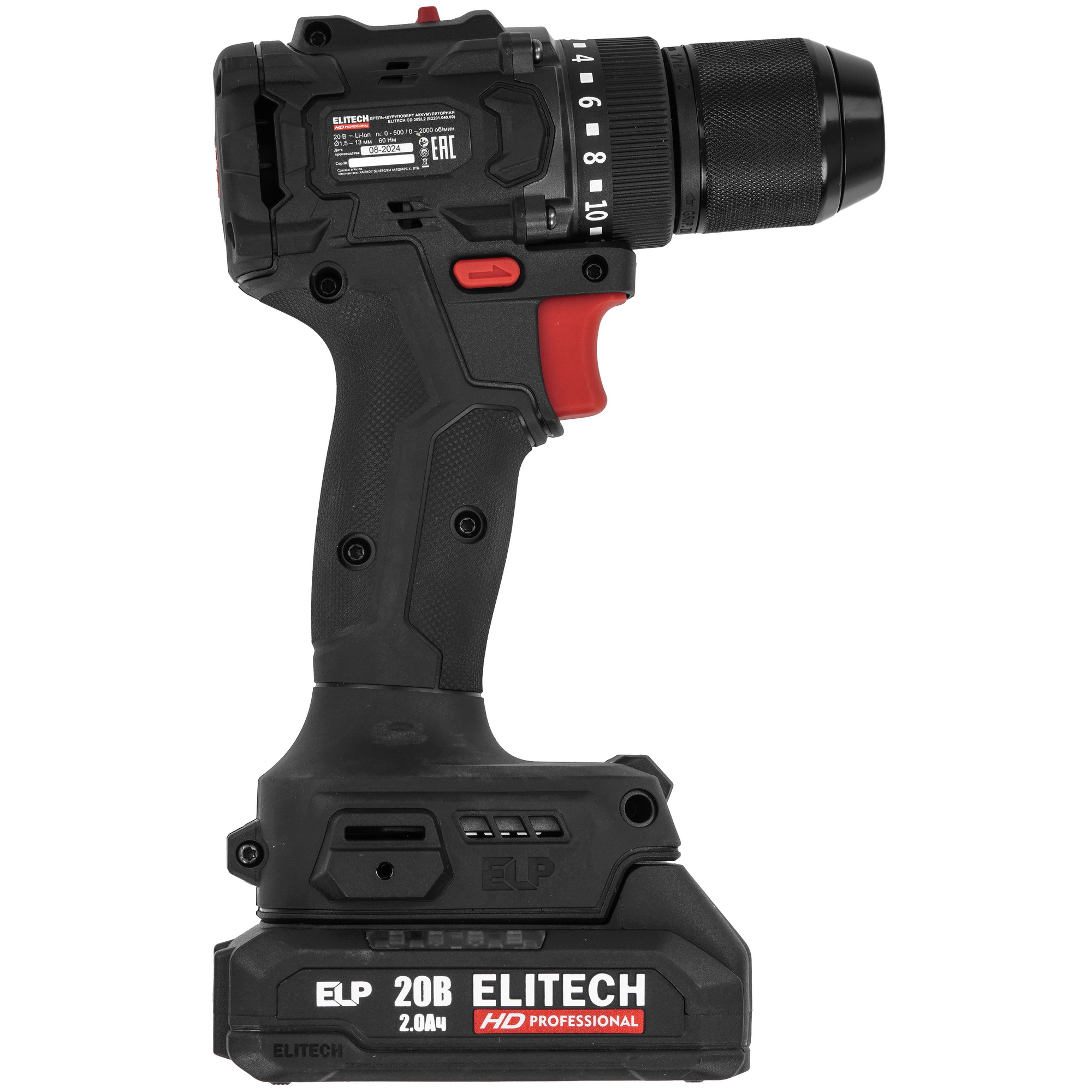 Дрель-шуруповерт ELITECH HD CD 20SL2 9130089 STDN-0114901 - Вид №2