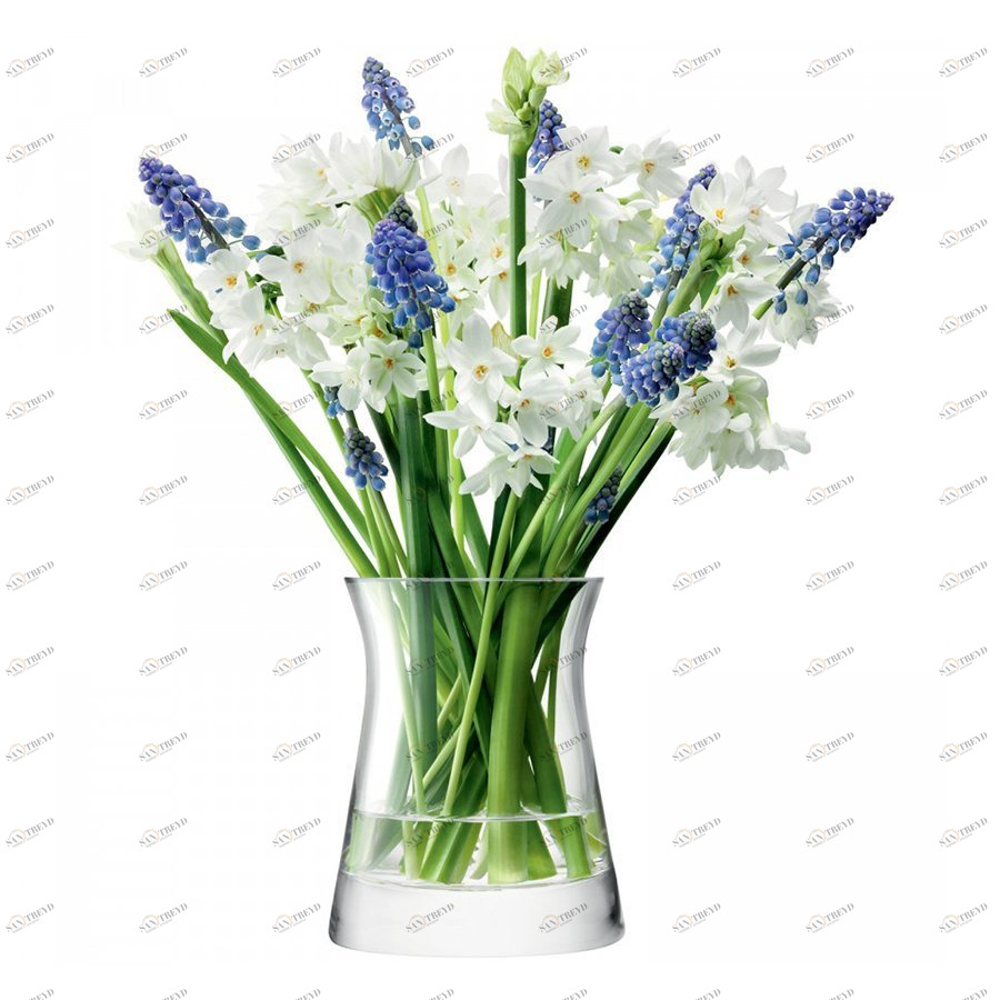 Ваза стеклянная прозрачная для низкого букета Flower 13 см LSA INTERNATIONAL - 253345 Прозрачный 