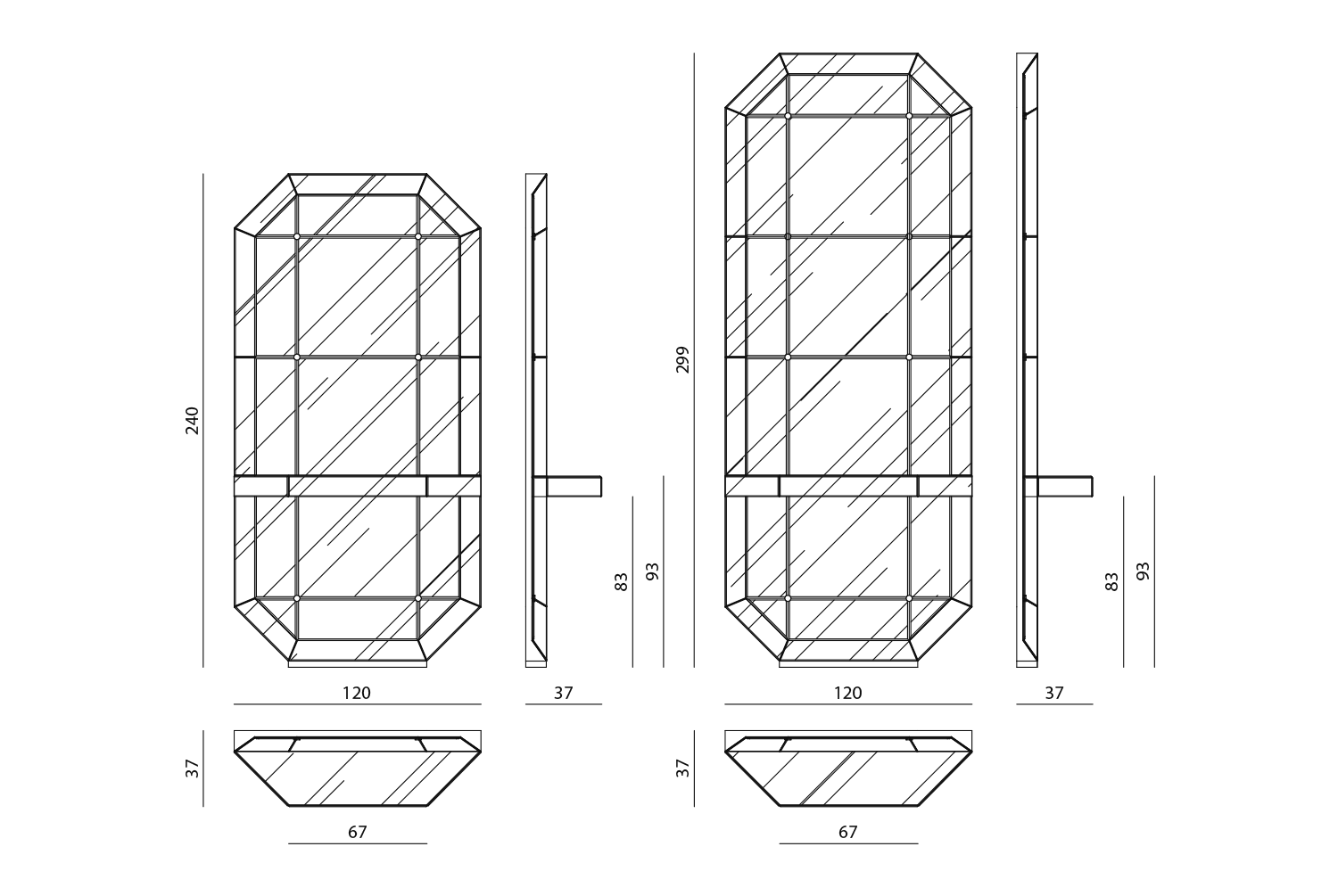 Delano Зеркало с полкой Visionnaire  - Вид №5