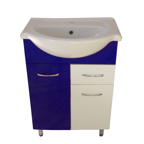 Тумба Роса 60 - Стиль синий с ящик. (К) 11618 VAKO 232324 - Вид №1