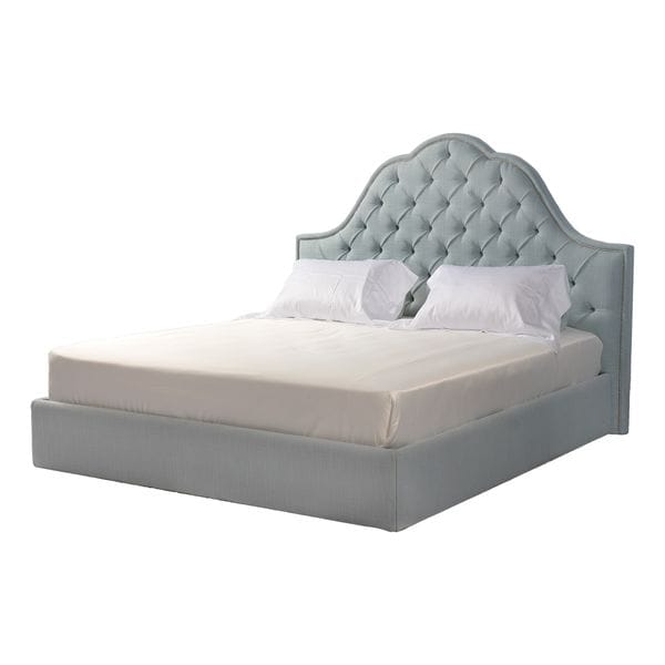 Кровать двуспальная 180х200 голубая Solari UNICO ДИЗАЙНЕРСКИЕ 248843 Голубой  - Вид №1