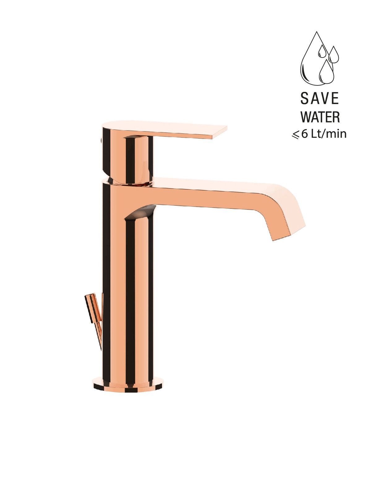 Однорычажный смеситель для раковины со сливом Rubinetterie Frattini Птолемей ARCH-00075842 - Вид №8