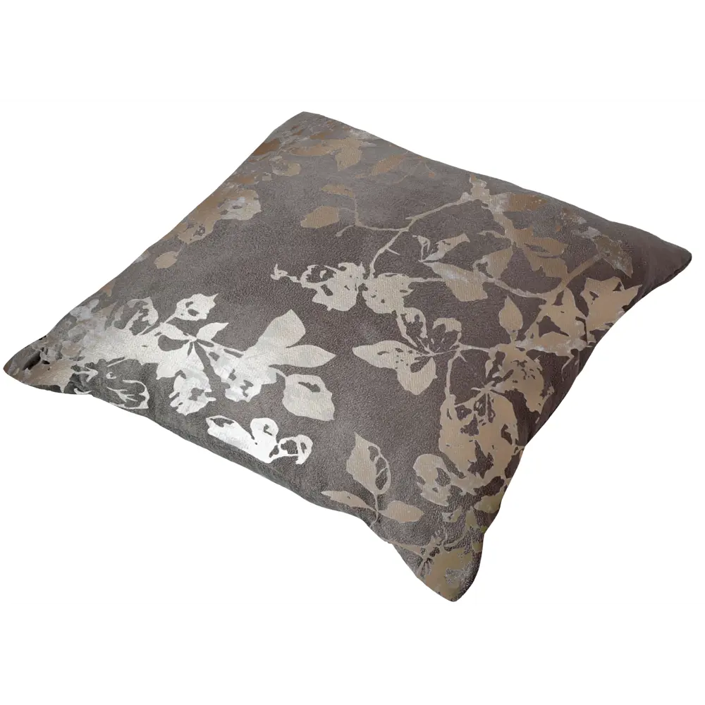 Подушка Seasons Seme бархат 45x45 см цвет серо-коричневый 84391939 STLM-2126821  - Вид №1