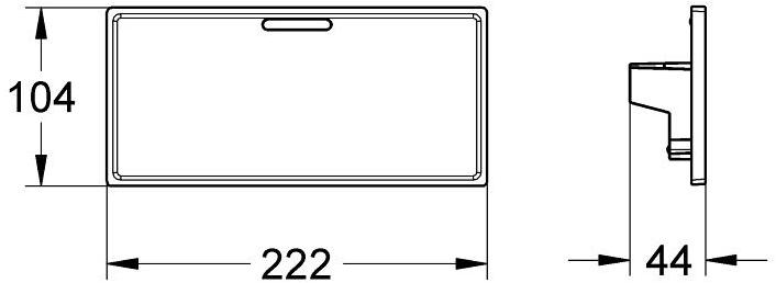 Съемная полочка GROHE Grohtherm Cube, хром (18700000) - Вид №1