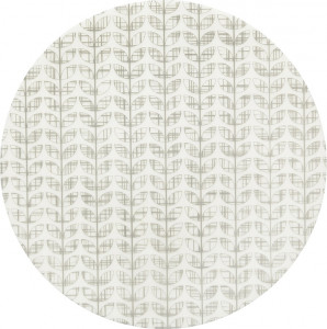 10623261 Harman Салфетка подстановочная круглая "Листья", серый ПВХ