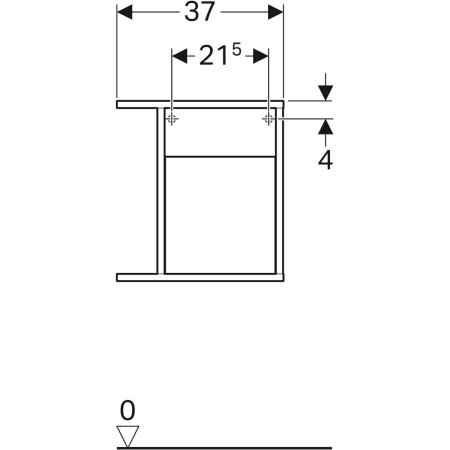 840137000 Шкафчик Geberit iCon с многофункциональным ящиком Geberit  - Вид №3