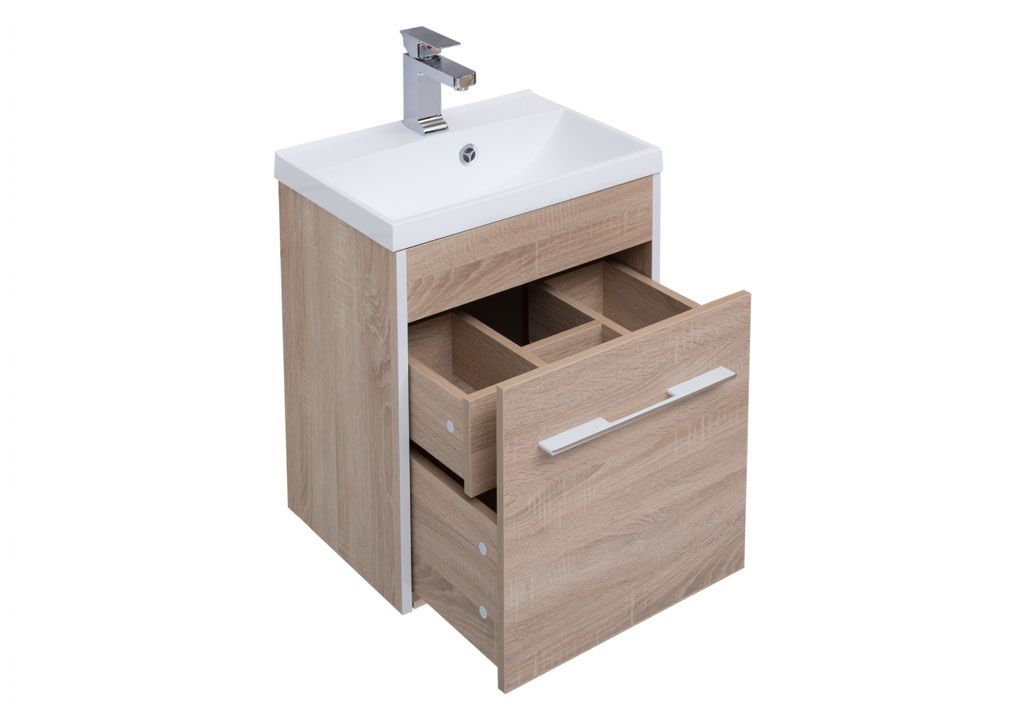 Тумба с раковиной Aquanet Августа 50 дуб сонома 0021002500204095 - Вид №3