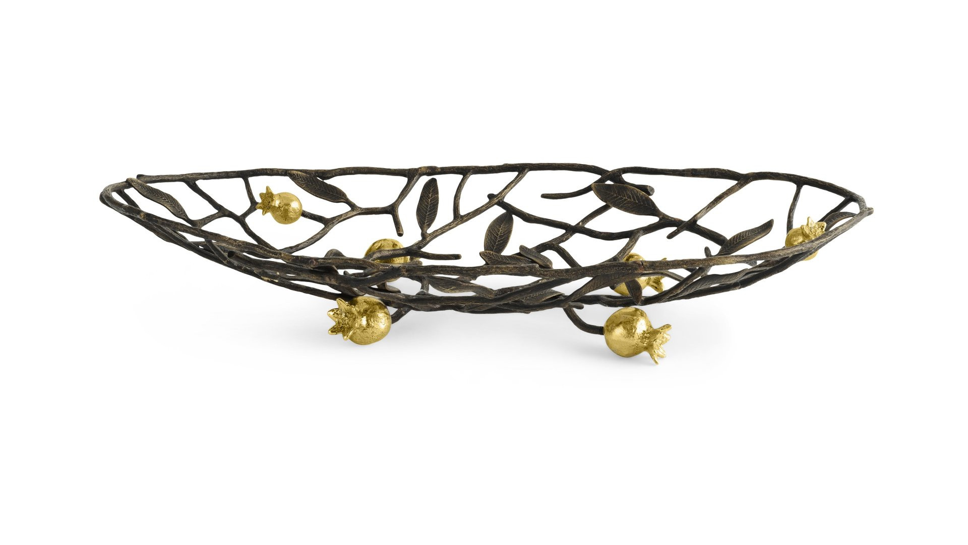 10663712 Michael Aram Блюдо Michael Aram Гранат 40см, латунь Латунь  - Вид №1