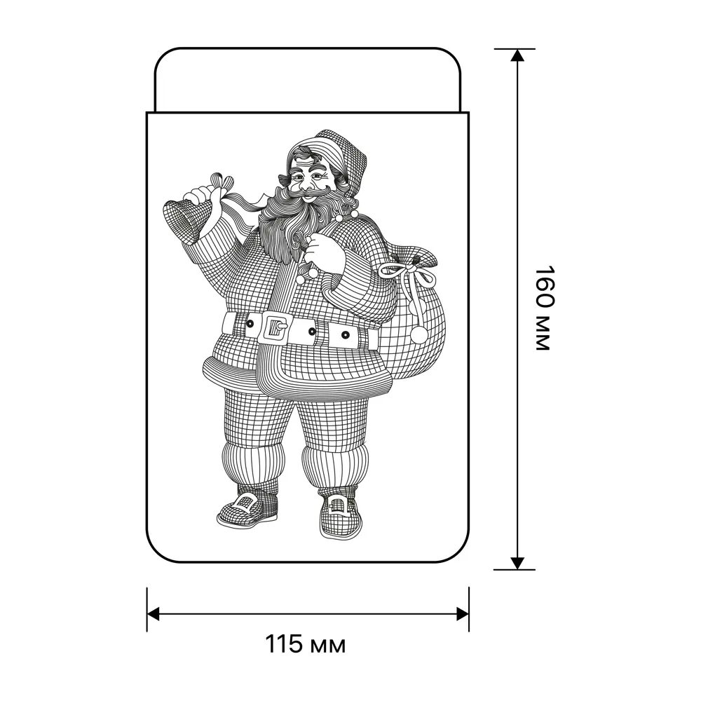 Светильник светодиодный Ritter Santa Claus 3D 29289 0 на батарейках 82655865 STLM-2076713  - Вид №13