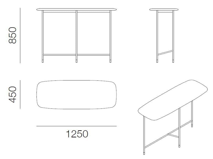 Прямоугольная консоль PROF ARCH-00083419 - Вид №12