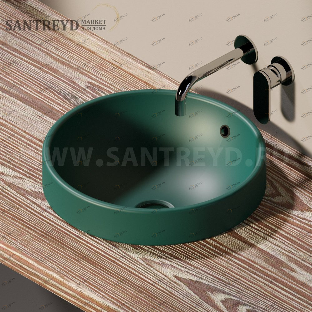 505542C5020 Накладная раковина под столешницу  круглая Ceramica Flaminia Twin