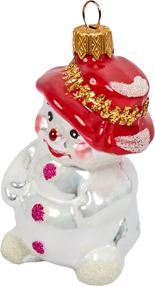 82856232 Елочное украшение Ёжик/Снеговик высота 10 см STLM-0952730