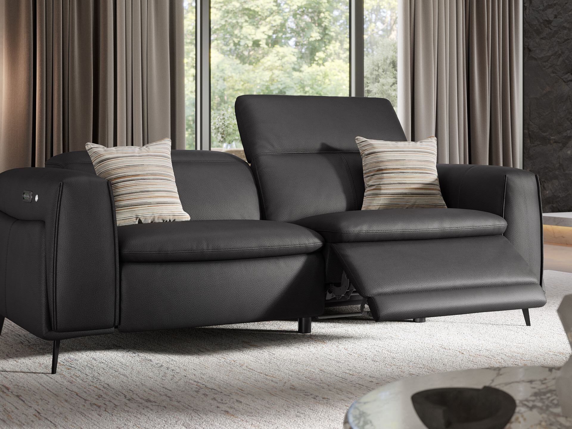 2-местный кожаный диван Sofanella Belluno ARCH-00115856 - Вид №1