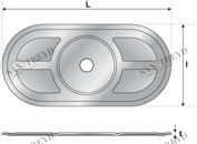 Дюбель UB 02 82 406 UB Tecfi 82 х 40 х 1  6,5 