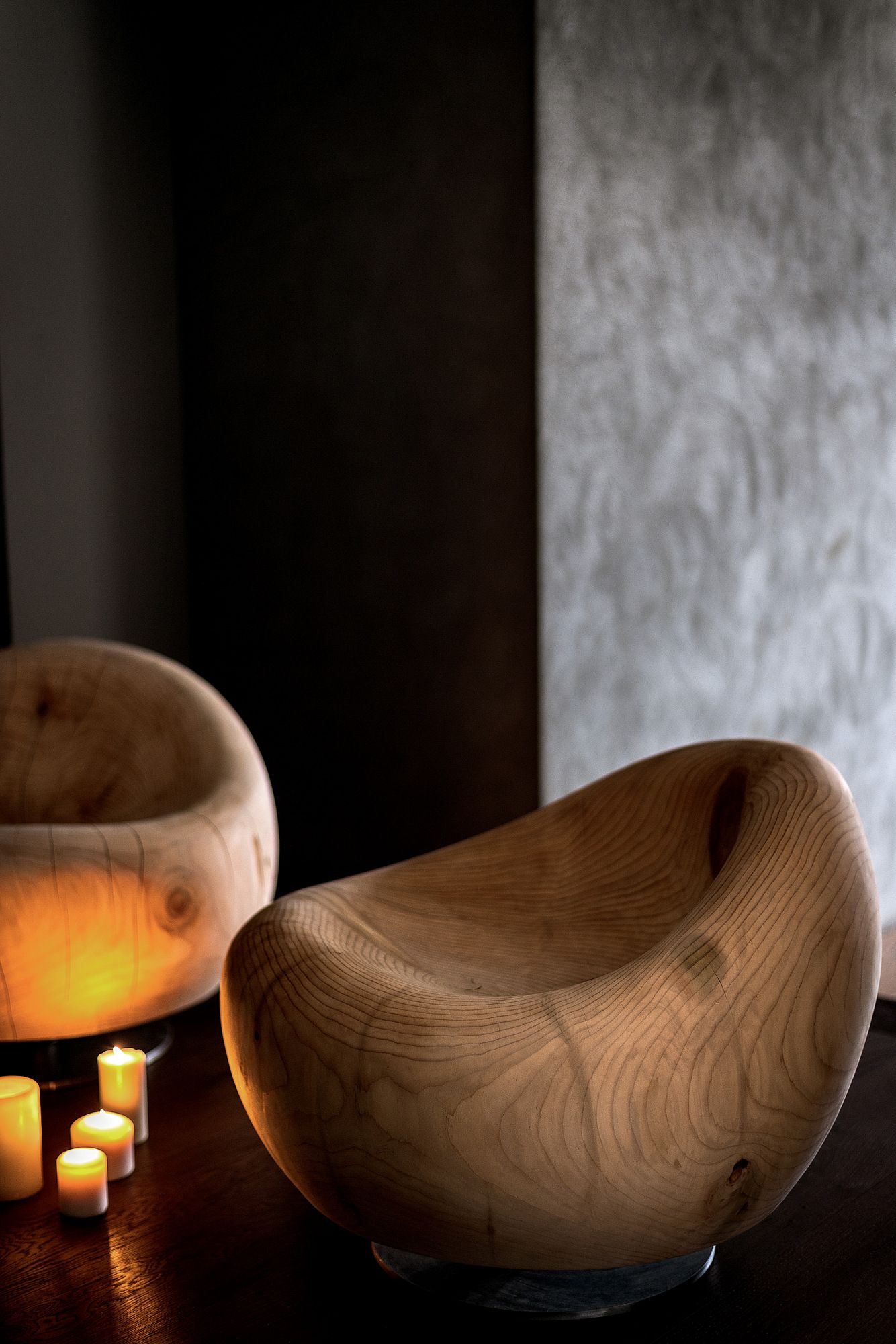 Вращающееся кресло из цельного кедра Riva 1920 MAUI ARCH-00028121 - Вид №2