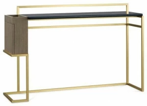 Roche Bobois Лакированная прямоугольная консоль из латуни Paris paname chambre