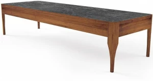 Oliver B. Низкий прямоугольный журнальный столик из массива дерева Oliver b. casa