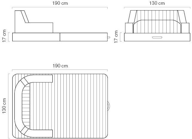 Trona Плавающий шезлонг из экокожи Trona sun-id-1474870 - Вид №4