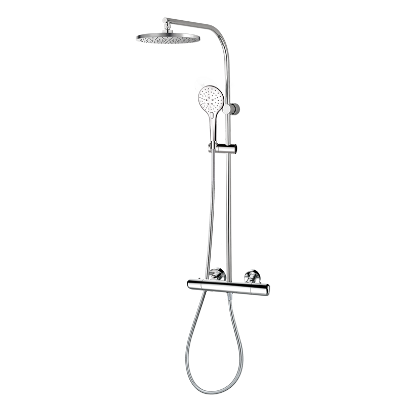 35425350 BASIC Хром душ термостатический с колонкой Хром GRB MIXERS 