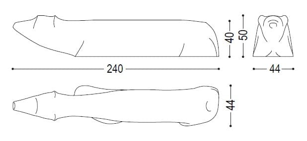 Скамейка из цельного кедра Riva 1920 NOT TOO LATE ARCH-00029378 - Вид №7