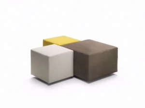 Flexform Модульный квадратный пуф из ткани Adagio