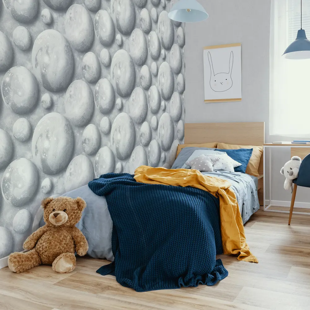 Обои флизелиновые Walldecor Exclusive Космо серые 1.06 м 35079-14 89401945 STLM-2168054 - Вид №4
