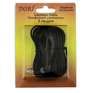 Провод телефонный Дори 6P4C 5 м