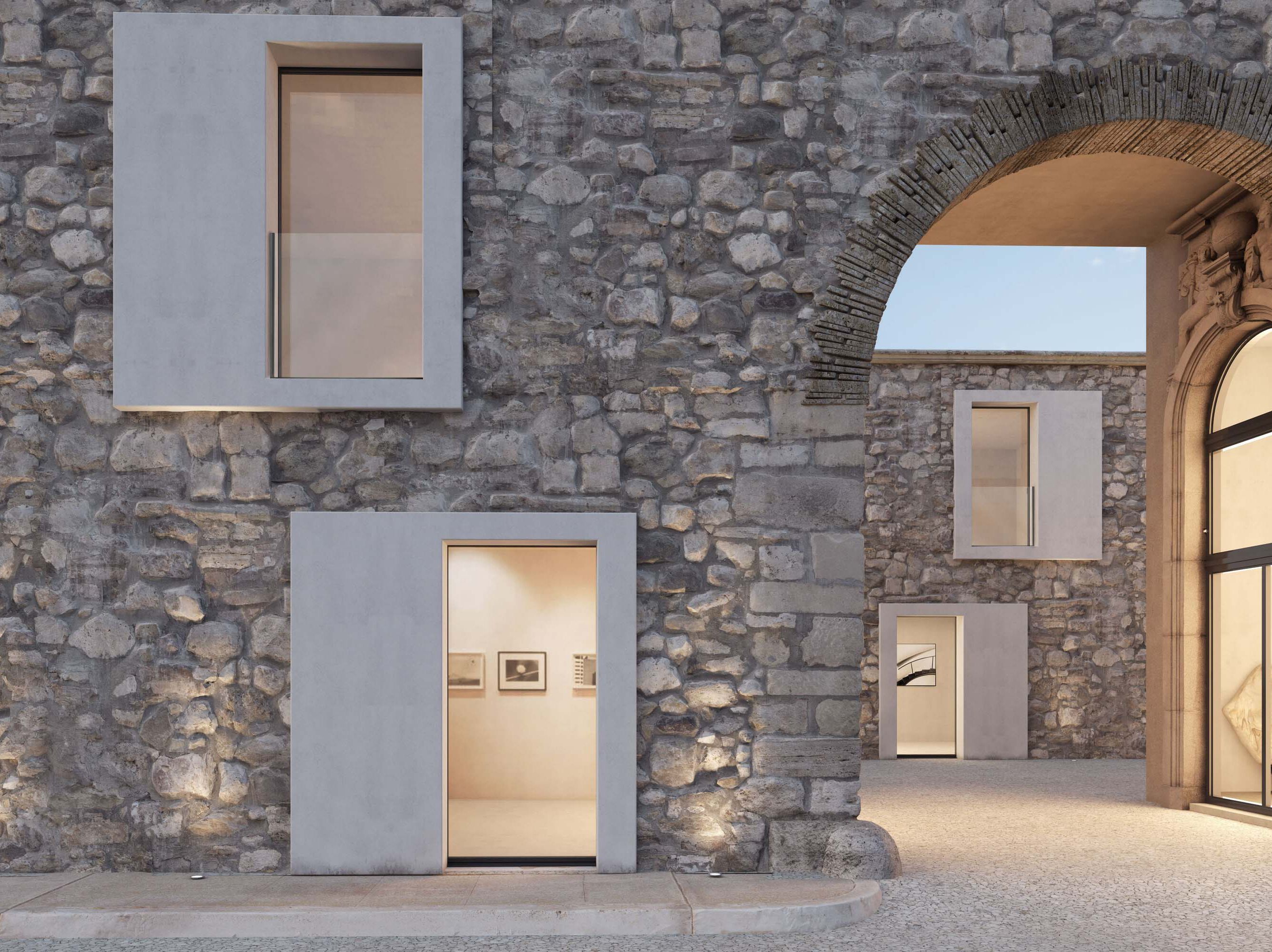 Оконная дверь с выдвижной алюминиевой створкой NURITH синтез ARCH-00044395